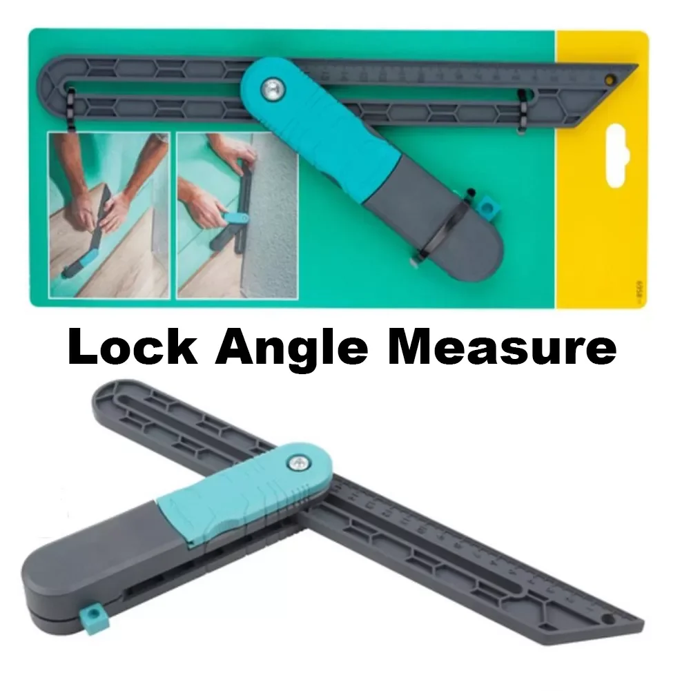 

Lock Angle Measure Tools Fast Marking Measuring Ruler Adjustable Angle Measuring Sewing Tool Edge Rule Protractor Tool Parts