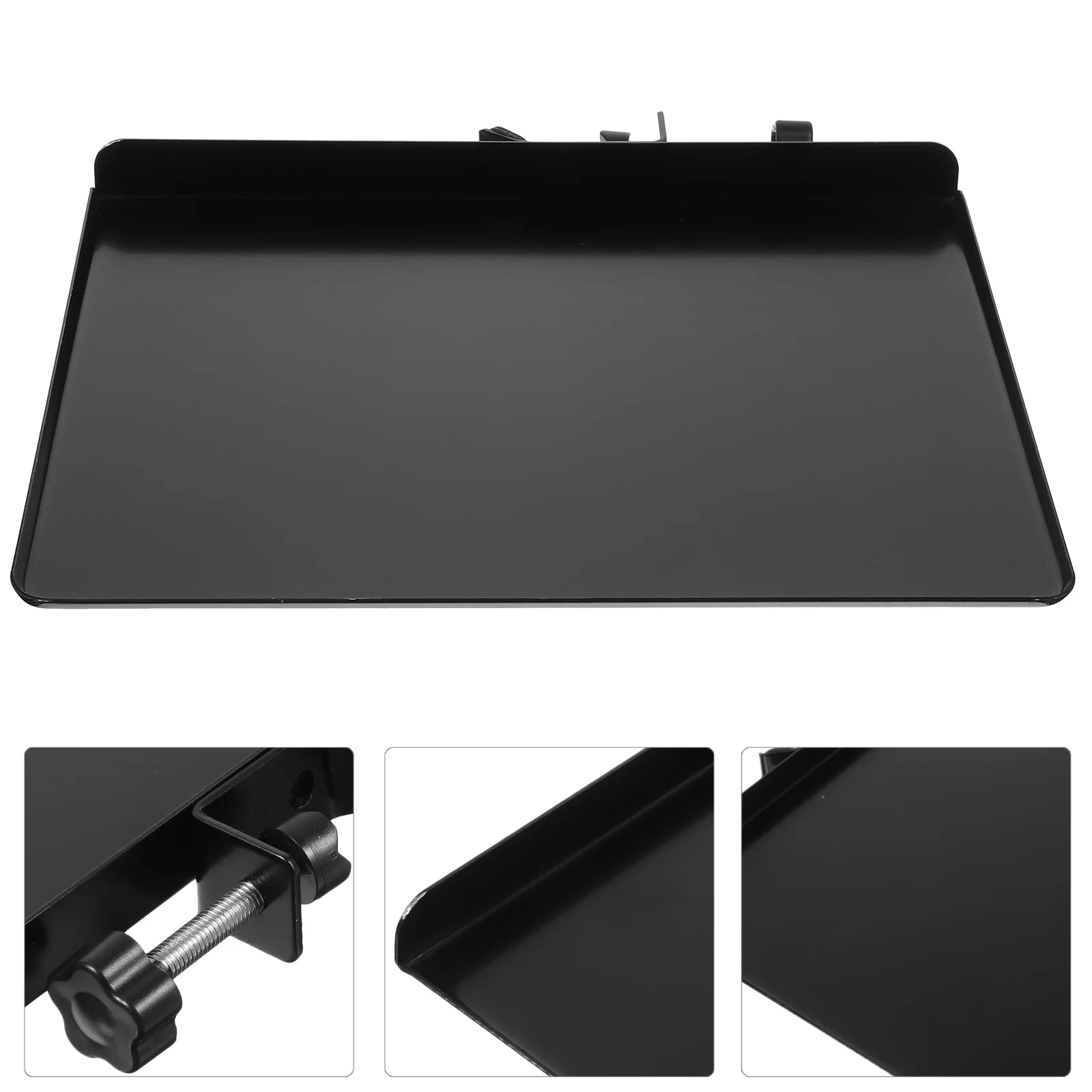 

Microphone Clip Sound Card Tray Movable Broadcast Metal Live Mobile Stand Holder Shelf