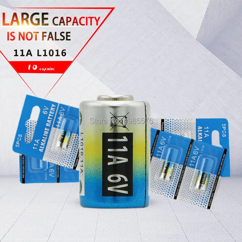 10 шт./лот 11A 6V L1016 дистанционное управление Противоугонная сигнализация батареи щелочная батарея Первичная батарея