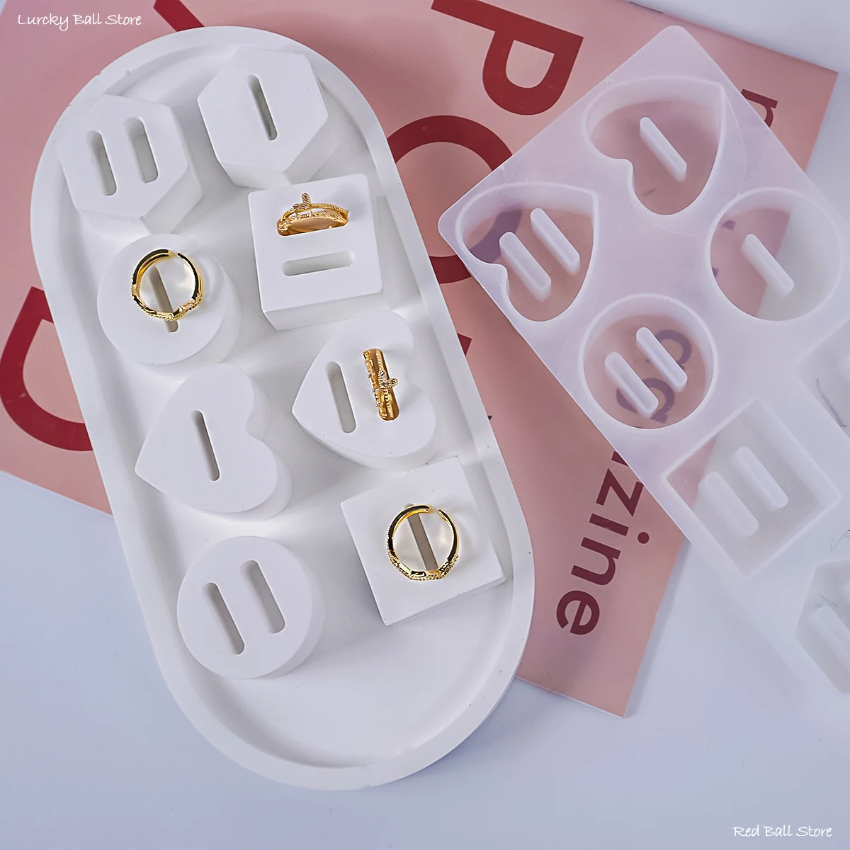 8 звёздочек силиконовая форма из кристаллической смолы круглая Шестигранная для