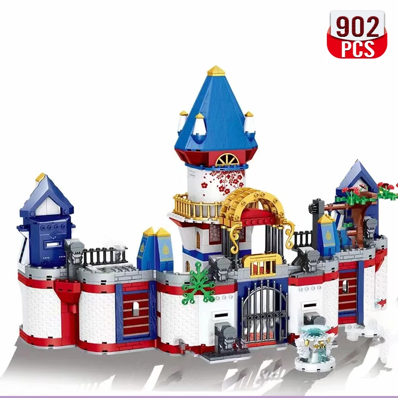 

Friends MOC Building Blocks Girls Snow Princess Dream Prince Palace Castle Model Bricks Construction Toys for Girls