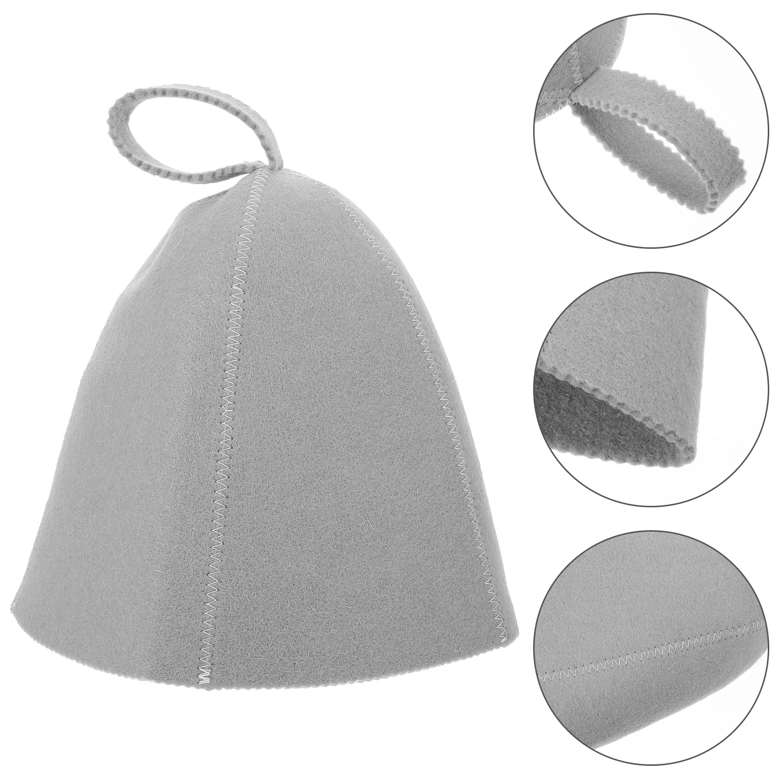 

Shower Cap Bath Accessories Lightweight Sauna Hat Spa Room Hats Wool Felt Household
