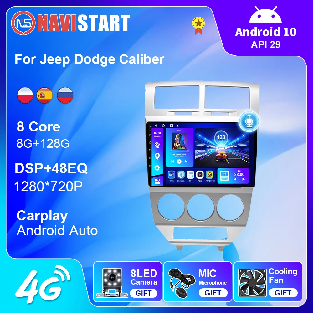 

NAVISTART автомобильные стереосистемы для Jeep Dodge Caliber 2008-2012, автомобильное радио с экраном, мультимедийный видеоплеер, 2din навигация, GPS, стерео