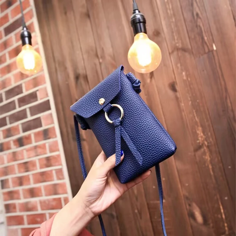 Fashion Mini Shoulder Crossbody Bags Ladies Purse Cell Phone Bag Casual Square Bag Tide PU Flap Messenger Bags