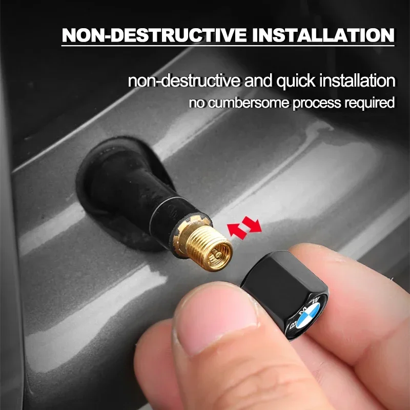 Колпачки системы клапанов автомобильных колес с брелоком для ключей BMW E46 E39 E90 E60