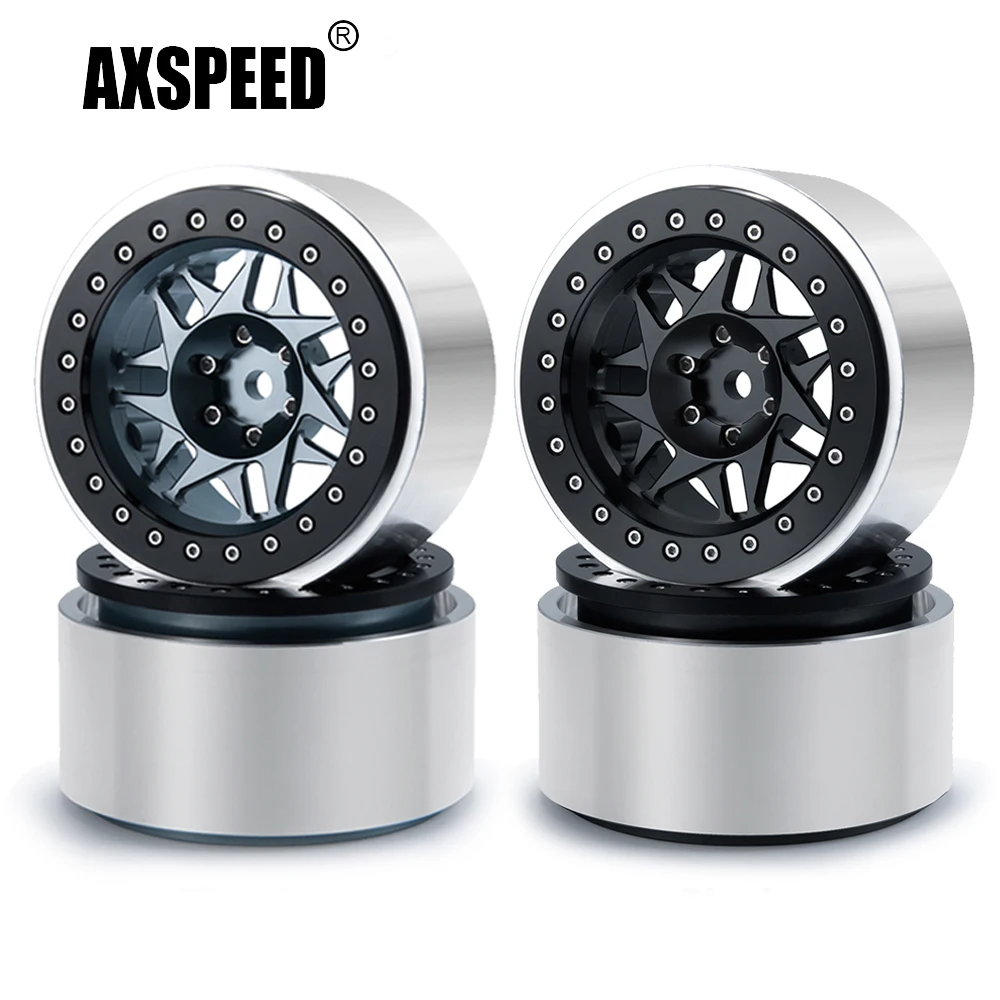 Фото AXSPEED 2,9 дюймовый Beadlock металлический сплав колесные диски для Axial SCX6 AXI05000 Wrangler AXI05001 Trail Honcho 1/6 детали для радиоуправляемых автомобилей №1