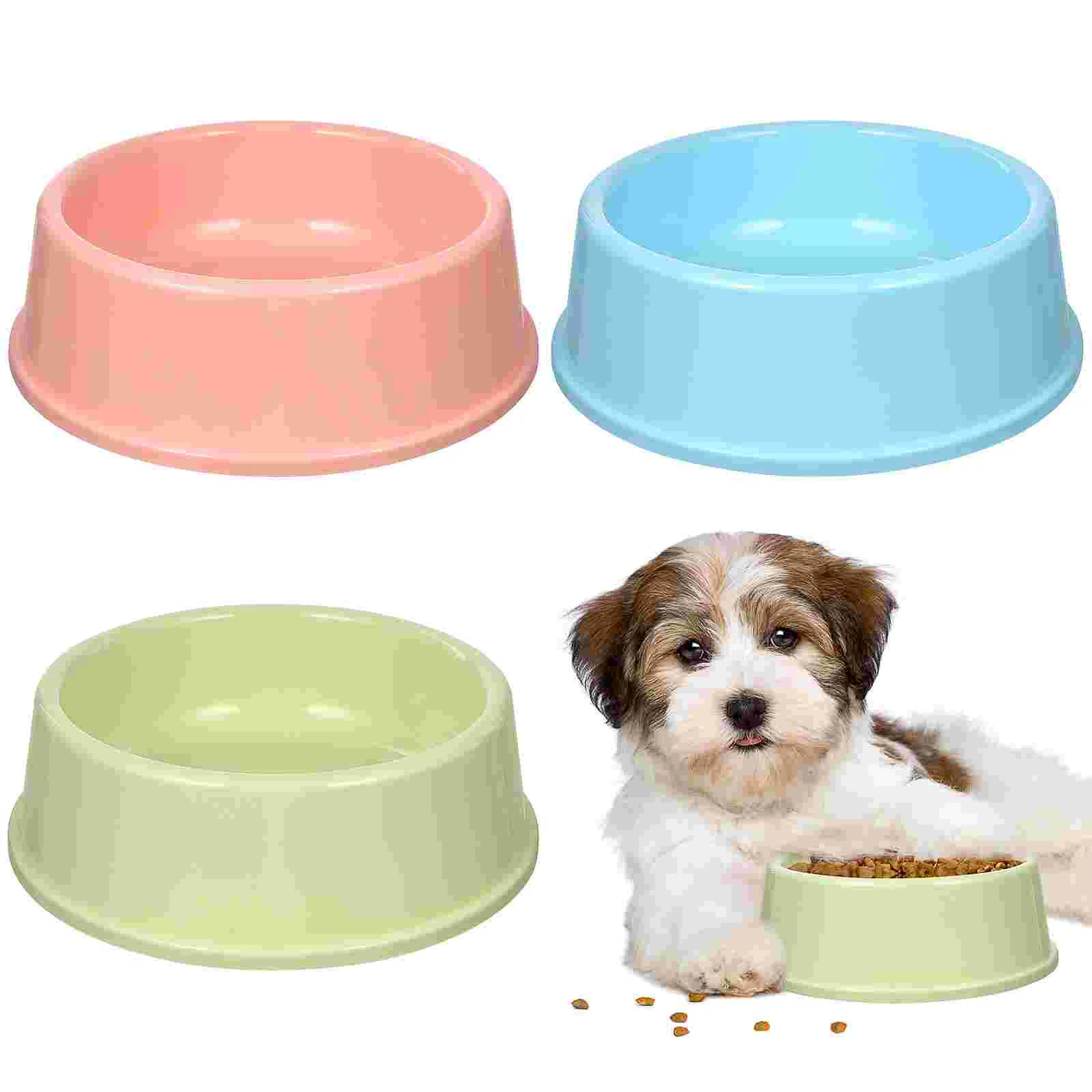 

3pcs Pet Bowl Puppy Dog Pals Party Supplies Large Rabbits Small Dog Bowl Dog Water Bowl Plastic Bowls Dog Bowls