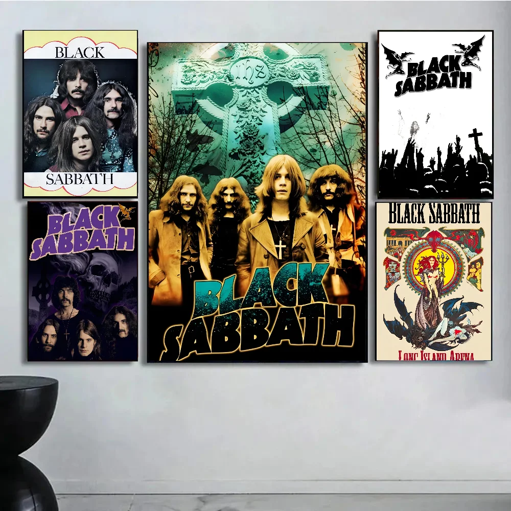 Черная Sabbath тяжелый металлический фотоплакат бумажная печать для дома гостиной