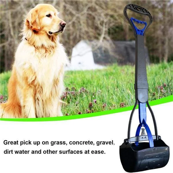 

Folding Pet Dog Long Handle Pet Pooper Scooper Dog Cat Waste Picker Jaw Poop Scoop Pick Up Clean Waste Cleaning Tools Supplies