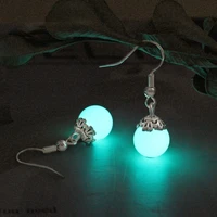 fashion luminous earrings pearl pendant earrings classic halloween jewelry gifts for women and girls korean fashion