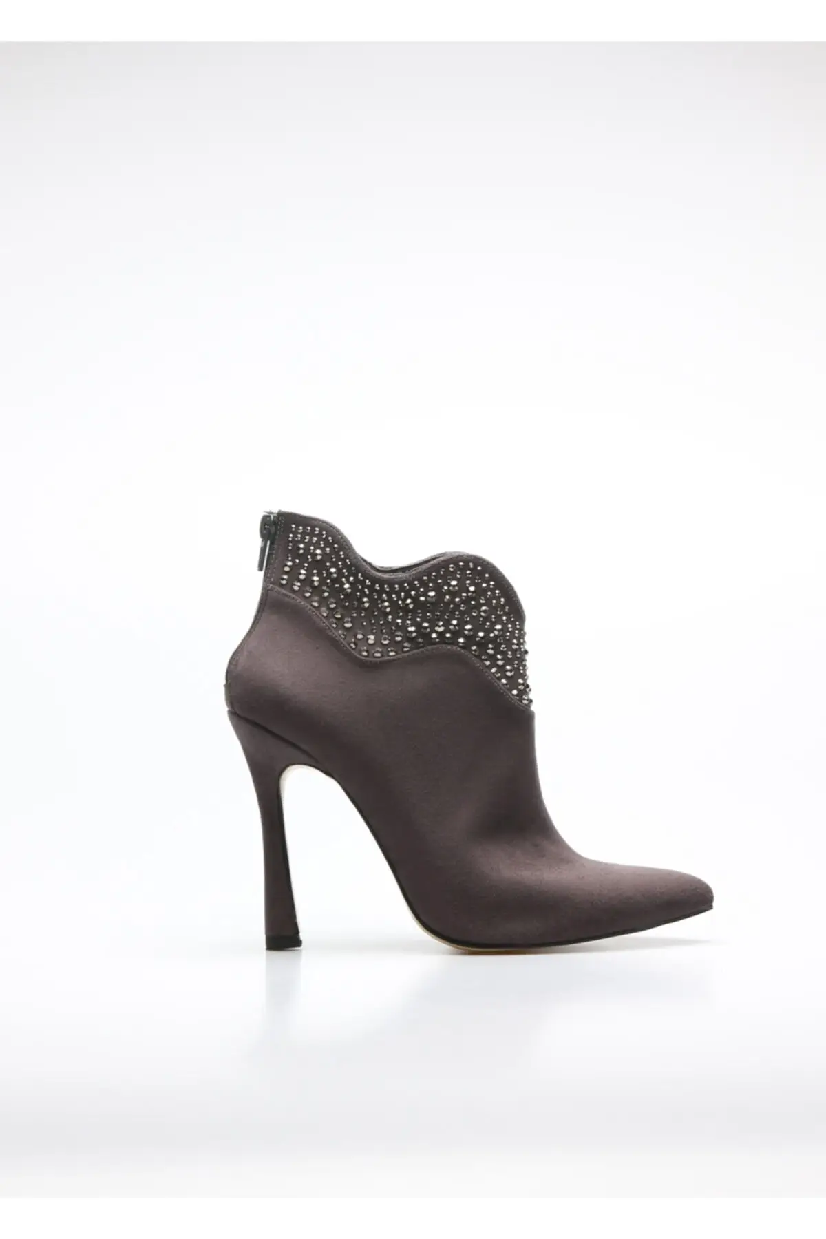 

Fashion Style Gray Suede Stone Women's Boot Boots & Bootie