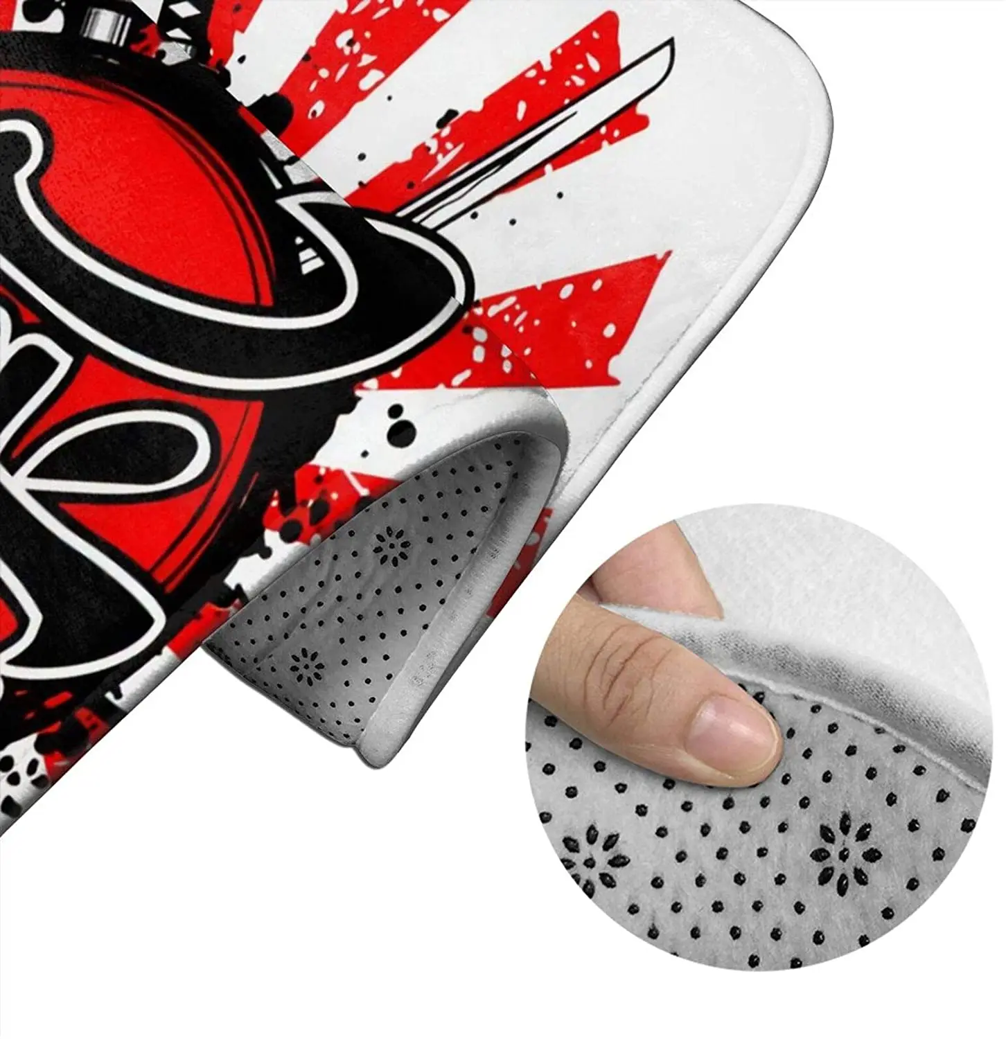 

Japanese Bushido Bathroom Mat Sets 3 Piece Set Rugs Memory Foam Mat Set Toilet Seat Cover Bath Mat Lid Cover