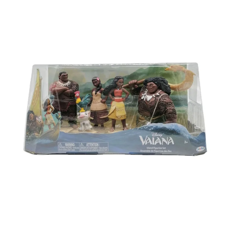 

Disney Cartoon Moana Vaiana Island Figurine Set Maui Chief Tui Gramma Tala Sina Doll Toys Action Figure Boys Girls Birthday Gift
