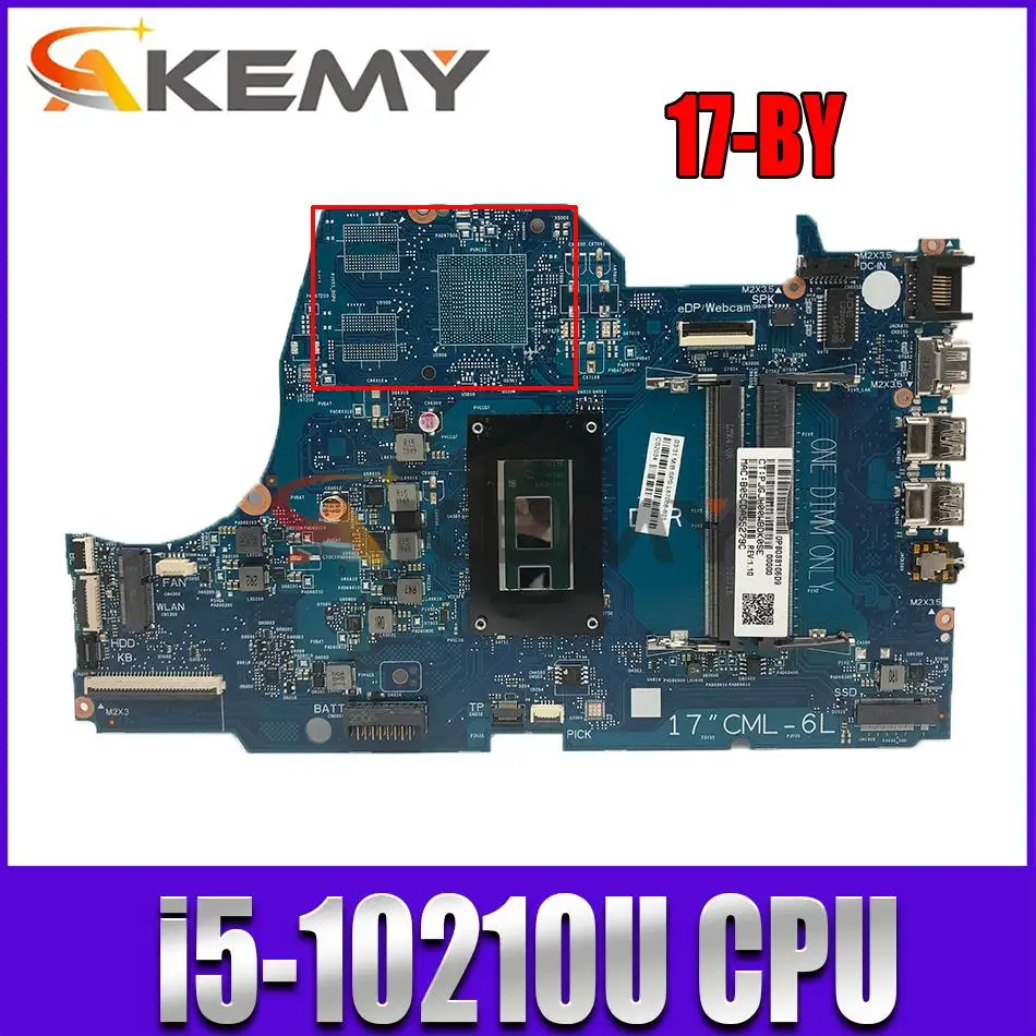 

L67088-601 L67088-001 For HP 6050A3107701 17-BY motherboard mainboard i5-10210U CPU GM UMA