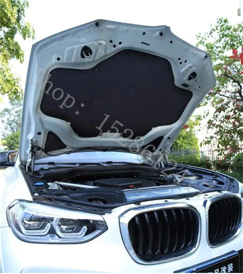 

Car Front Hood Engine Firewall Mat Pad Cover Deadener Heat Sound Noise Insulation Cotton for BMW X3 G01 X4 G02 2018-2023