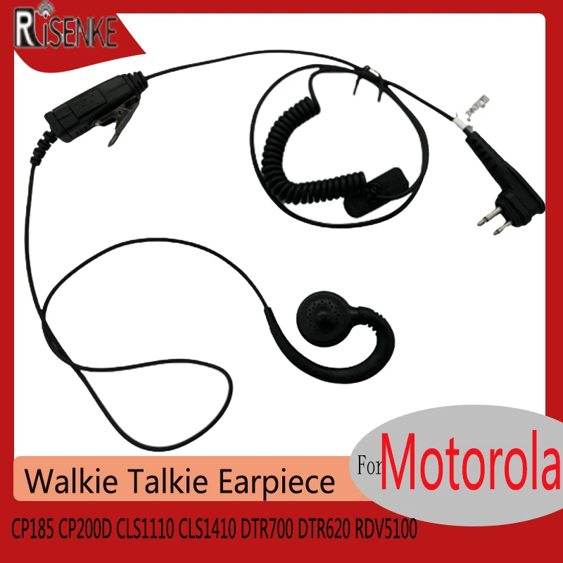 RISENKE HKLN4604 HKLN4604A HKLN4604B Earpiece Headset for Motorola CP185 CP200D CLS1110 CLS1410 DTR700 DTR620 RDV5100 Radio
