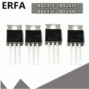 10pcs/lot BD241C TO-220 BD241 BD242C BD242 BD243C BD243 BD244C BD244 TO220 Power Transistors