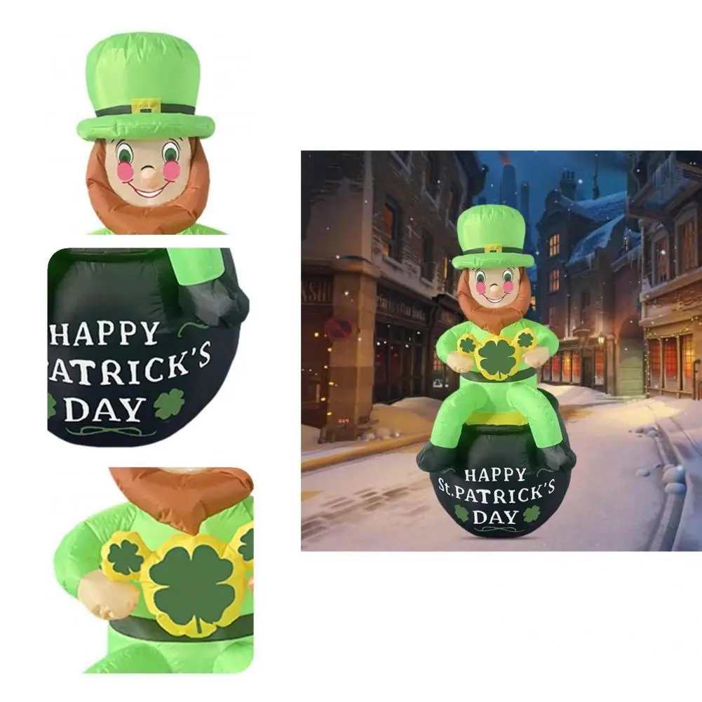 

Great LED Leprechaun Plug And Play Outdoor Toy Anti Corrosion Inflatable Irish Party Toy for Lawn Blow Up Leprechaun