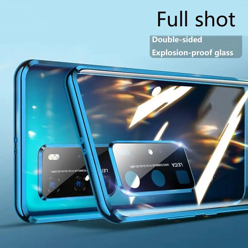 

Magnetic Clear Lens protection case For VIVO Y20A Y21S Y21T Y21G Y21A Y21e Y27 4G 5G Double-Sided Glass Cover