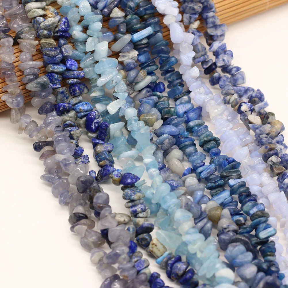 

Natural Stone Agates Aventurine Irregular Crushed Stones Beads For Jewelry Making DIY Necklace Accessories Gems Charms Gift 40CM