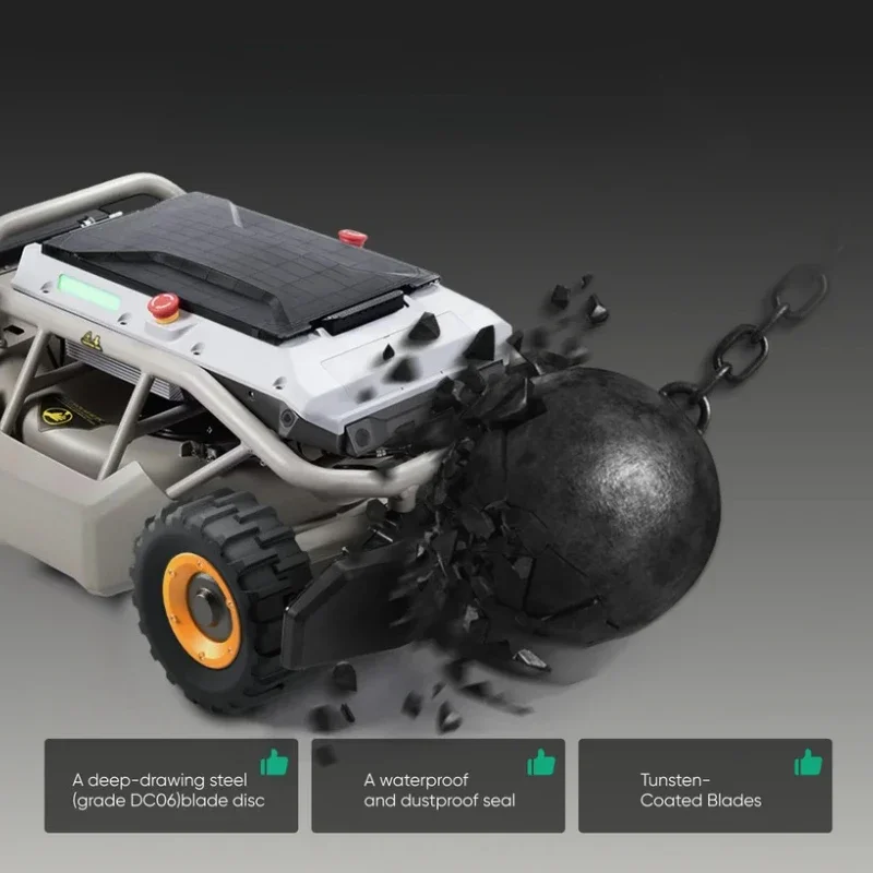 Косилка с дистанционным управлением Газонокосилка 4WD 85% 40 ° Slope (Wide Wheels Edition) Резак для умной дистанционной газонокосилки Steep Slopes (art.: 3920d38568e28) - 3920d38568e28