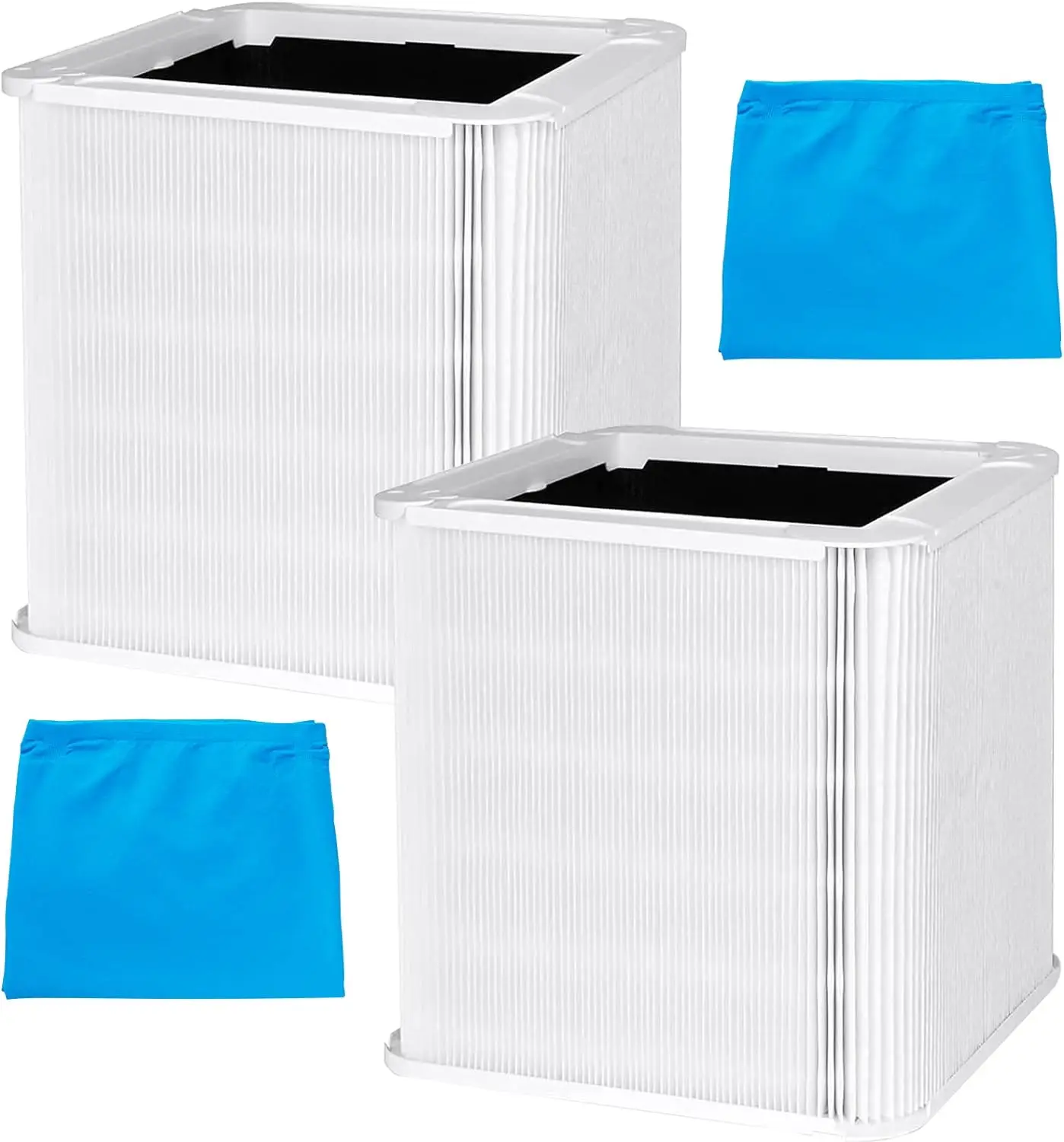 

Pure 211+ True HEPA Filter Compatible with Blueair Blue Pure 211+ and Max Air Purifier, Plus 2 Pack 211+ Washable -Filters, 2