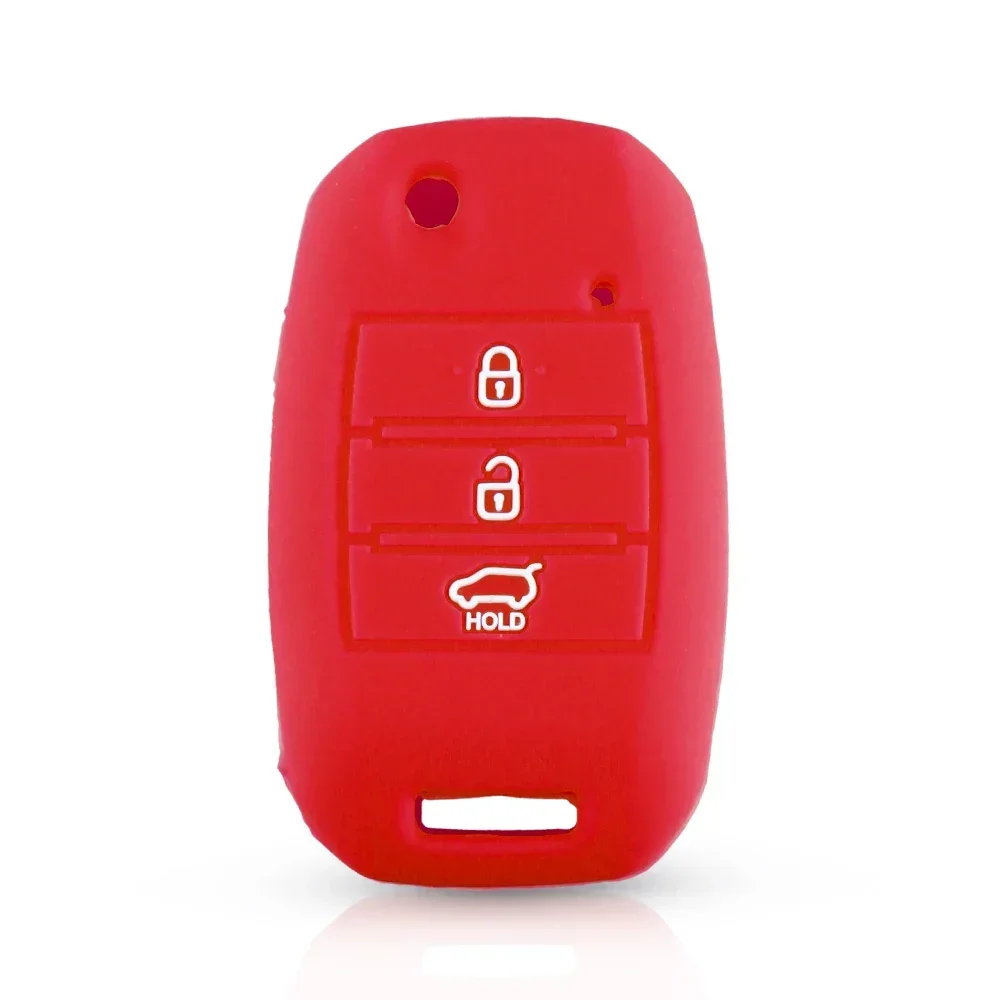 KEYYOU силиконовый складной чехол для ключей от машины для KIA K2 K3 K4 K5 Sid Rio Soul Sportage Ceed Sorento Cerato 2018, чехол для ключа