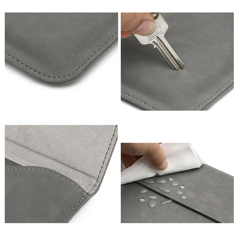 pu leather laptop bag for macbook pro 2020 case a2338 13 14 air m1 chip a2337 11 12 15 waterproof computer bags slim matte cover free global shipping