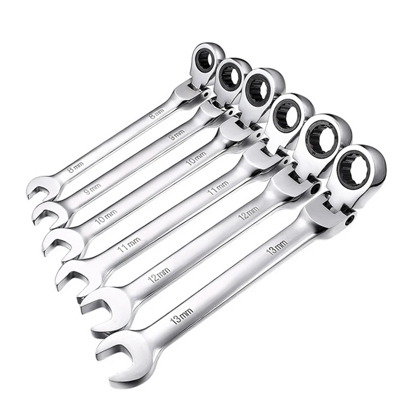 Ratchet Combination Wrench Set Chrome Vanadium Steel Wrench Set Tools for Repair A Set of Wrench tools