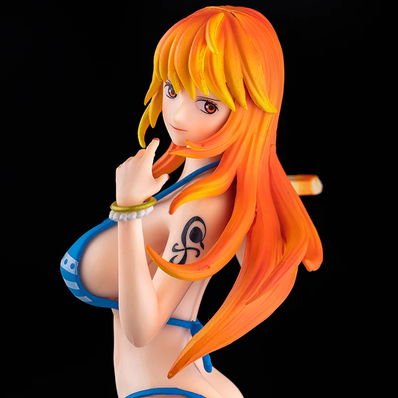 33 см аниме ONE PIECE фигурка Nami пляж серфинг GK девушка купальник ПВХ экшн-фигурка для