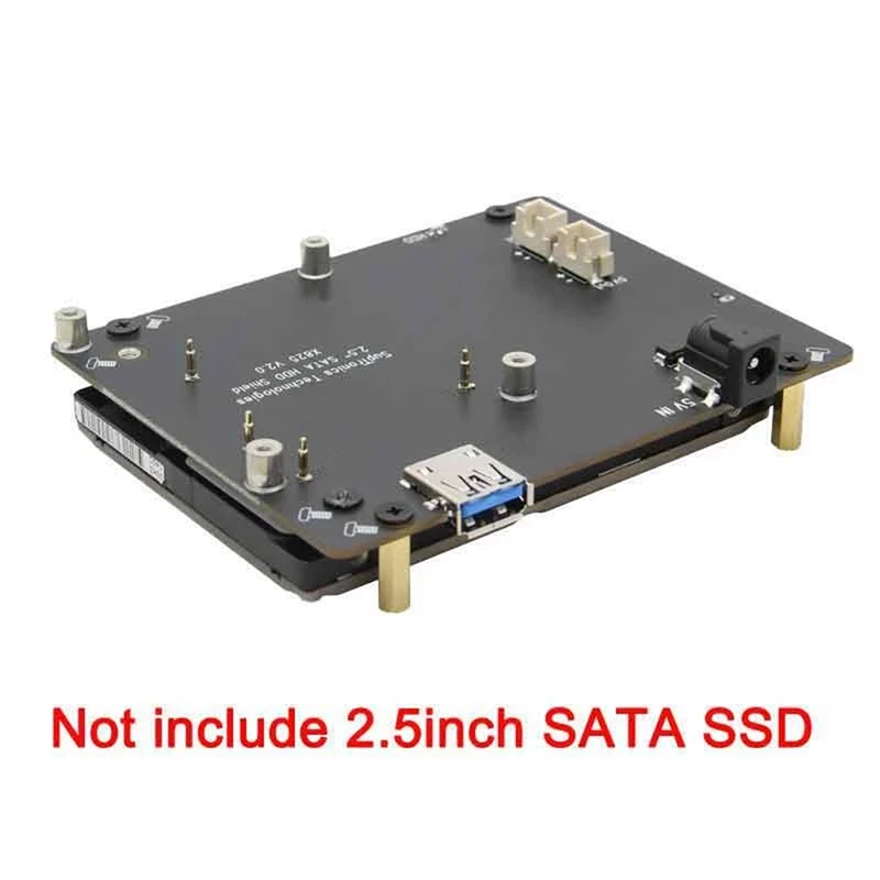 

X825 V2.0 Storage Expansion Board For Raspberry Pi 4B X825 NAS 2.5-Inch SATA Hard Disk SSD Drive Expansion Board