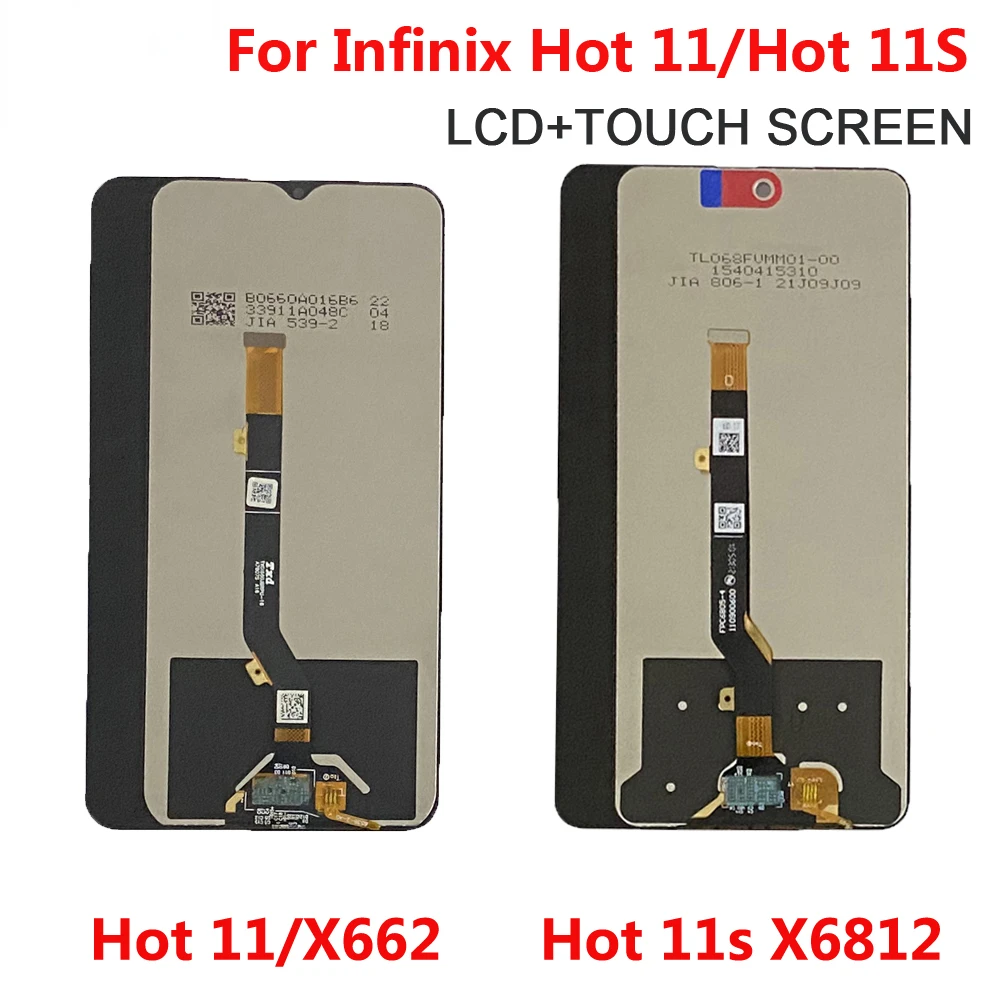 

For Infinix Hot 11s X6812 X6812B NFC LCD Display Touch Screen Assembly Digitizer For Infinix X662 Hot 11 LCD Display Repair