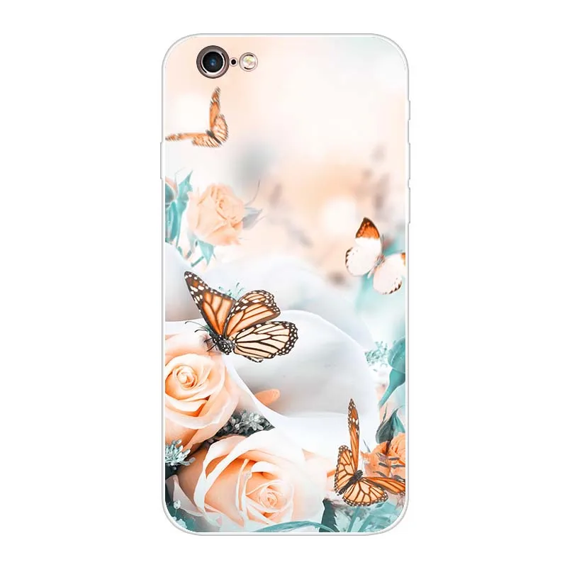 Чехол для iphone 5 5s se 4 4s мягкий чехол из ТПУ телефона Apple iPhone 6 s plus чехол-бампер с