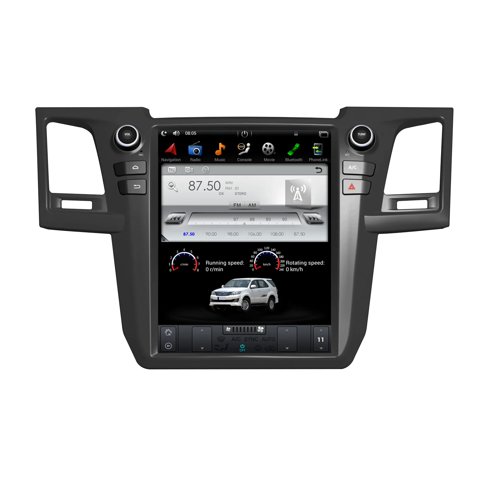 Автомобильный радиоприемник беспроводной Carplay Android автомобильный gps-навигатор MP5