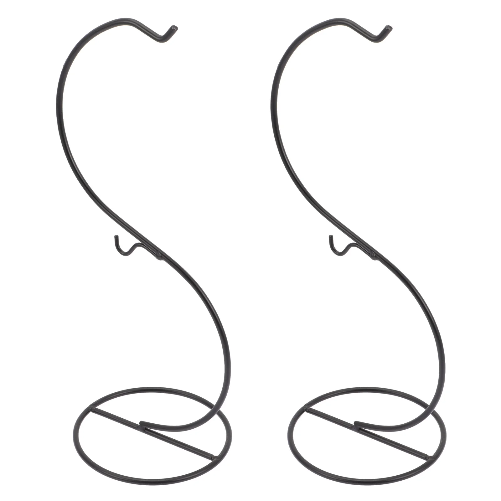 

2pcs Ornament Display Rack Tabletop Ornament Holder Iron Pothook Stand Bauble Stand Ornament Holder Stands