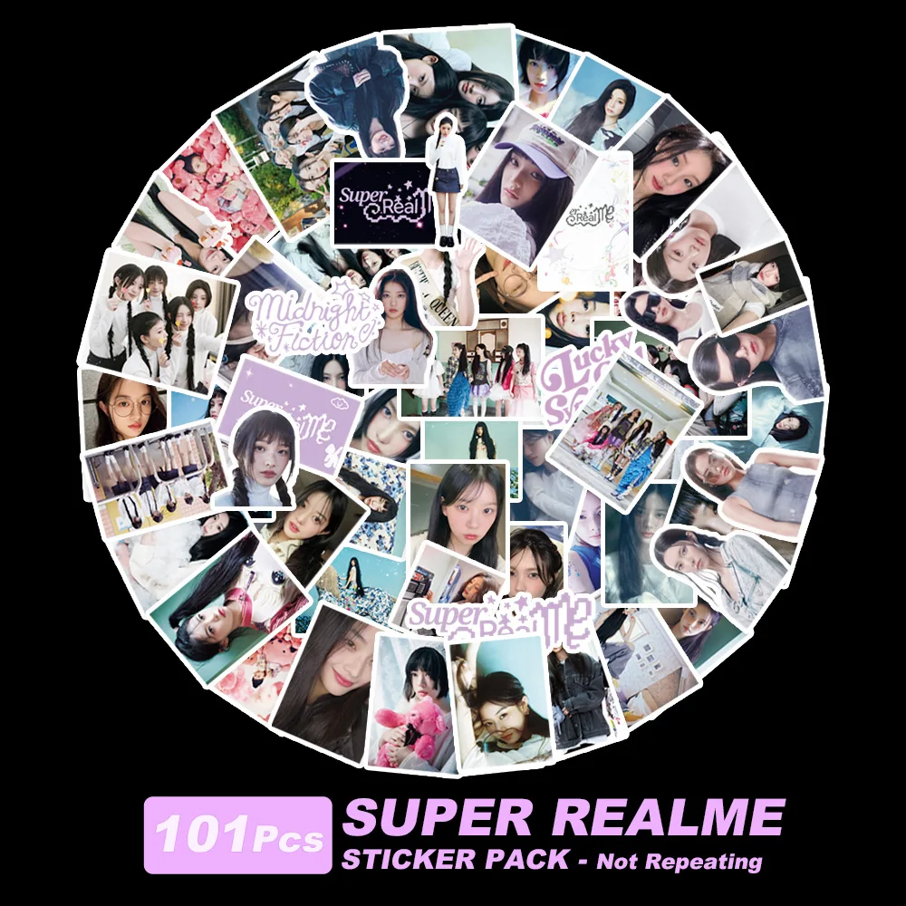 

Фотоальбом SUPER REALME с наклейками Kpop ILLIT MOKA
