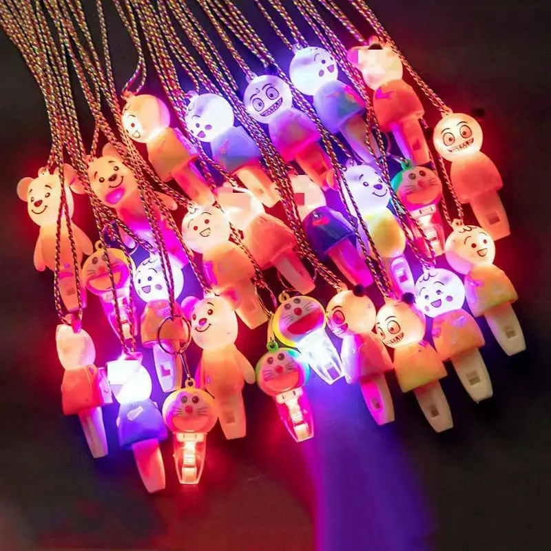 

5PCS Luminous Whistles Toy Glow in the Dark Kids Birthday Night Party Favors Child Present Souvenir Guests Giveaways Small Gifts