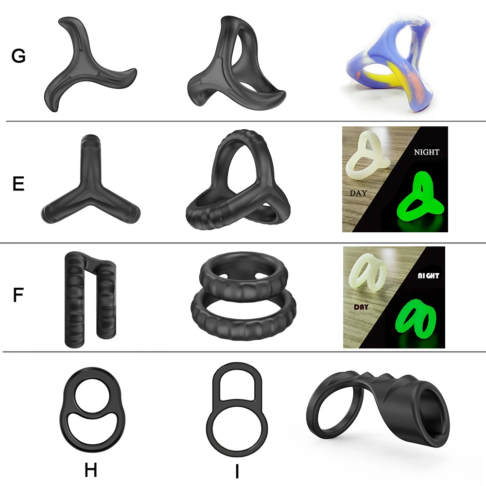 Кольцо на пенис многоразовое Силиконовое кольцо для задержки эякуляции товары