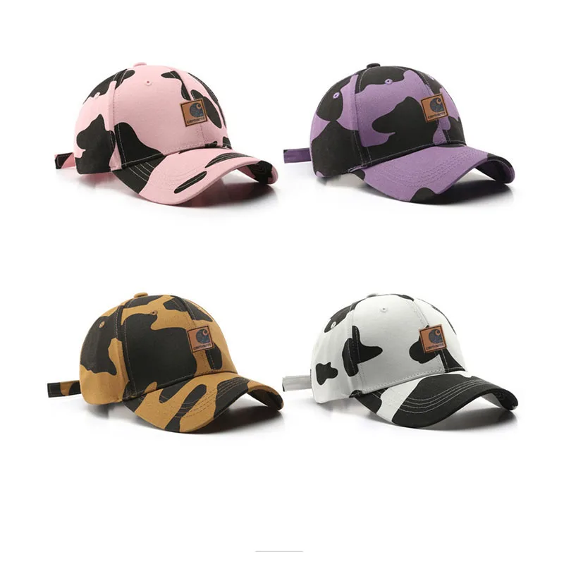 

Outdoor Sports Cows, Patterned Curved Brim Cotton Baseball Cap Women's Casual Sunscreen Sunshade Peaked Cap Carhartts Hat