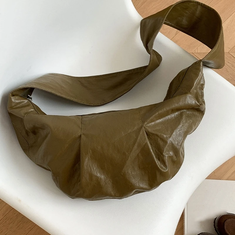 Элегантная женская сумка через плечо большая вместительная для пельменей из