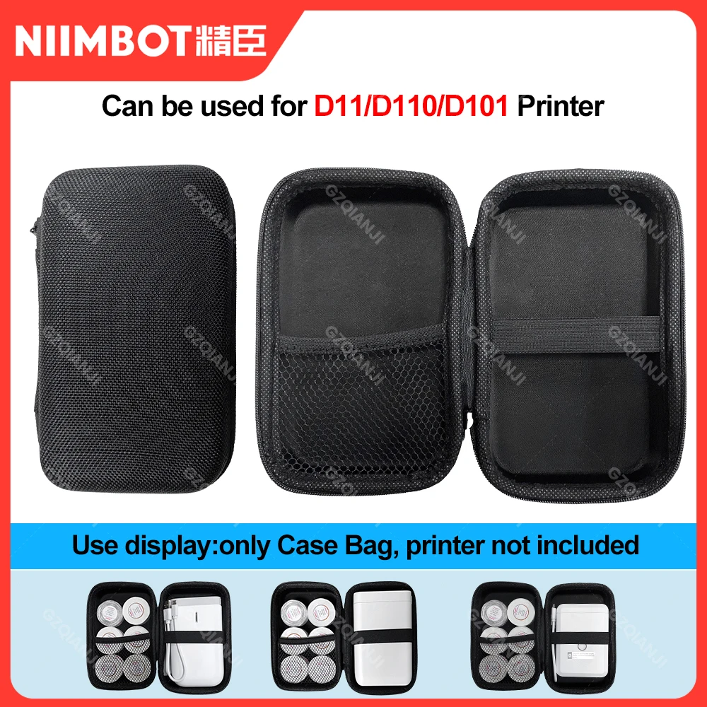 

Niimbot D110 D11 Protective Case Anti Falling D101 Carry Bag Lable Paper Storage Bag with Zipper Bag