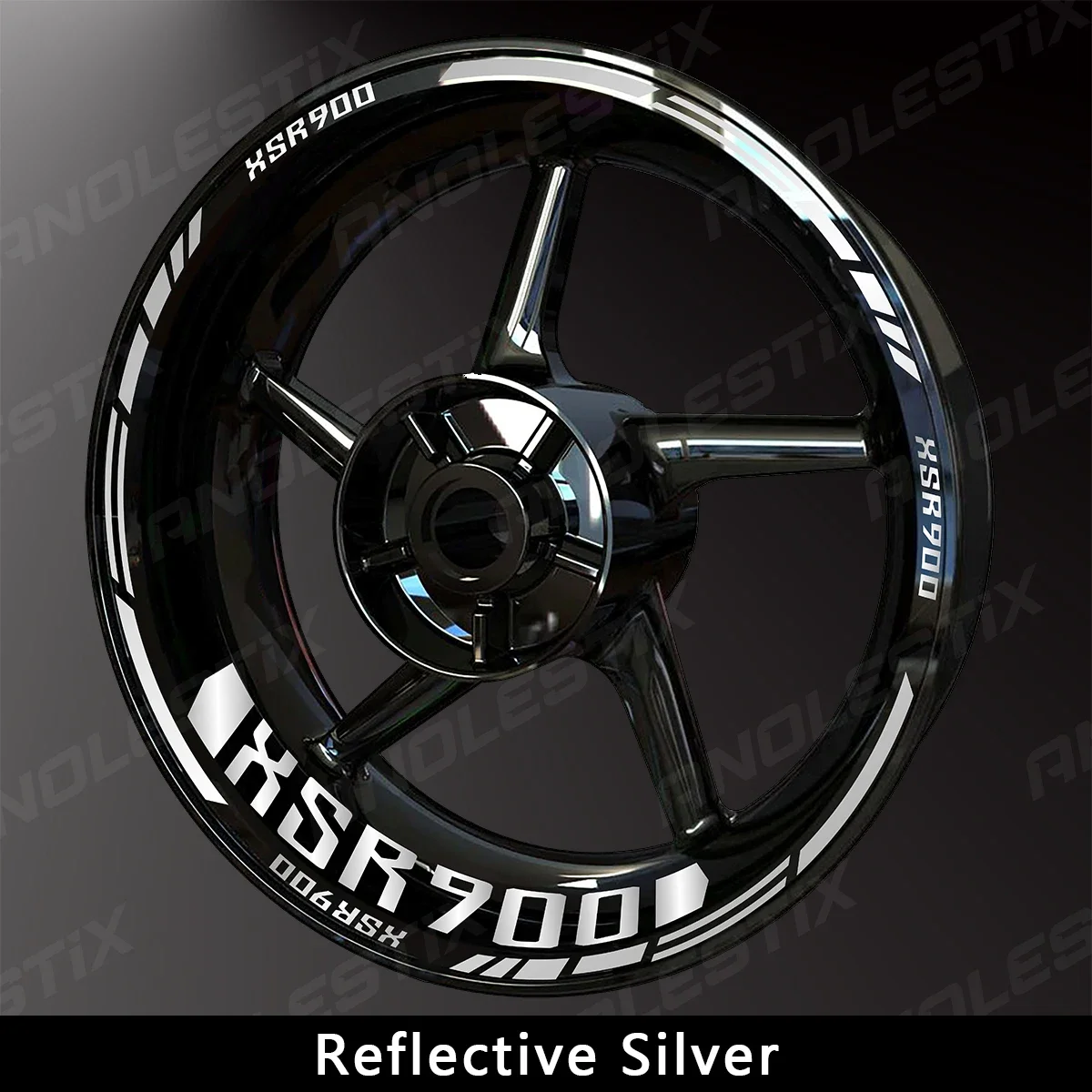 

Светоотражающая наклейка AnoleStix на колесо мотоцикла, наклейка на ступицу колеса, полосатая лента для YAMAHA XSR 900 XSR900