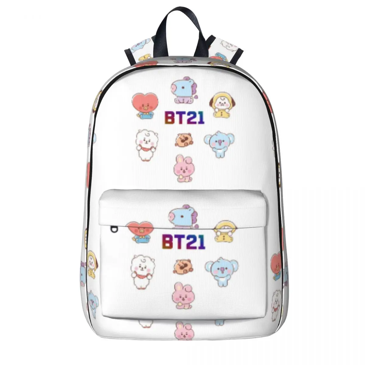 

Рюкзак детский с рисунком BT21, вместительная школьная сумка для учебников, ранец на плечо для ноутбука, детский дорожный портфель