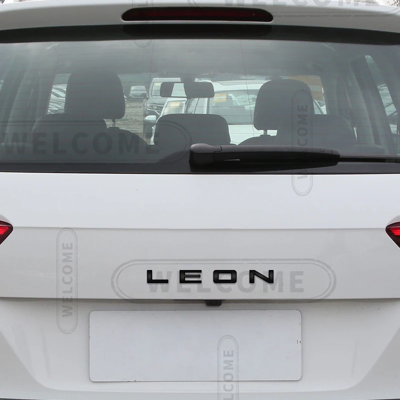 Фото 3D металл для IBIZA ATECA LEON логотип автомобиля буквенная эмблема матовый медный черный значок наклейка на багажник наклейки аксессуары для стайлинга №4