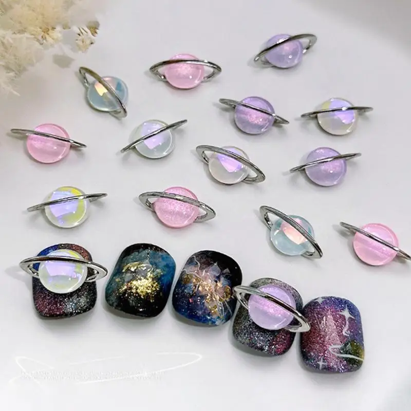 

Наклейки для ногтей Saturn, планет, Сатурн, легко носить с собой, дизайн, простота в эксплуатации, легко сочетается с украшениями для ногтей, дизайн ногтей