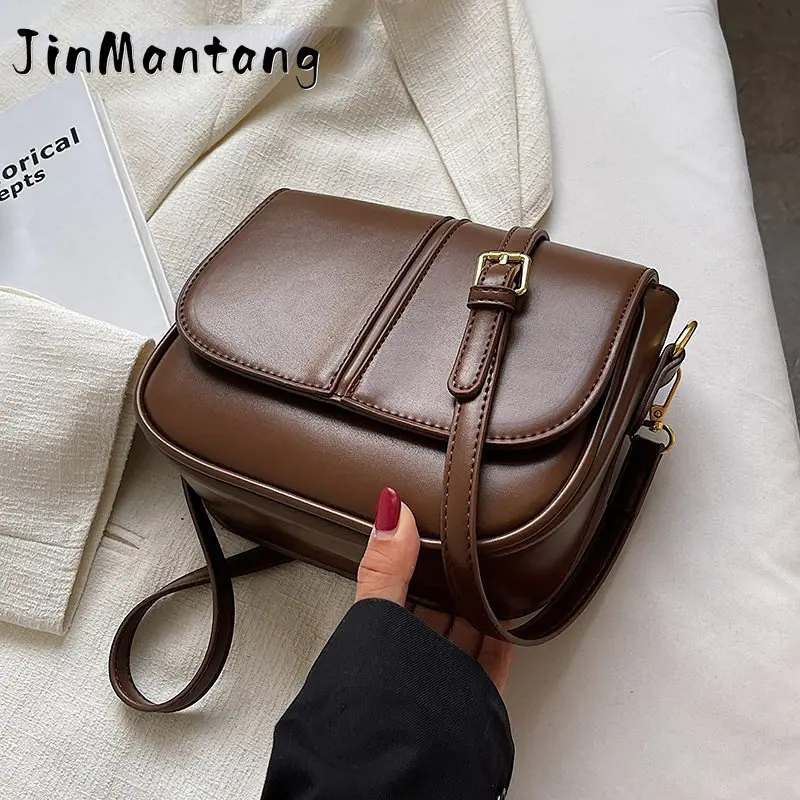 

Jin Mantang Saddle Crossbody Bags for Women 2022 Winter Trends Handbags and Purses The Latest Small Leather Shoulder Bag ita