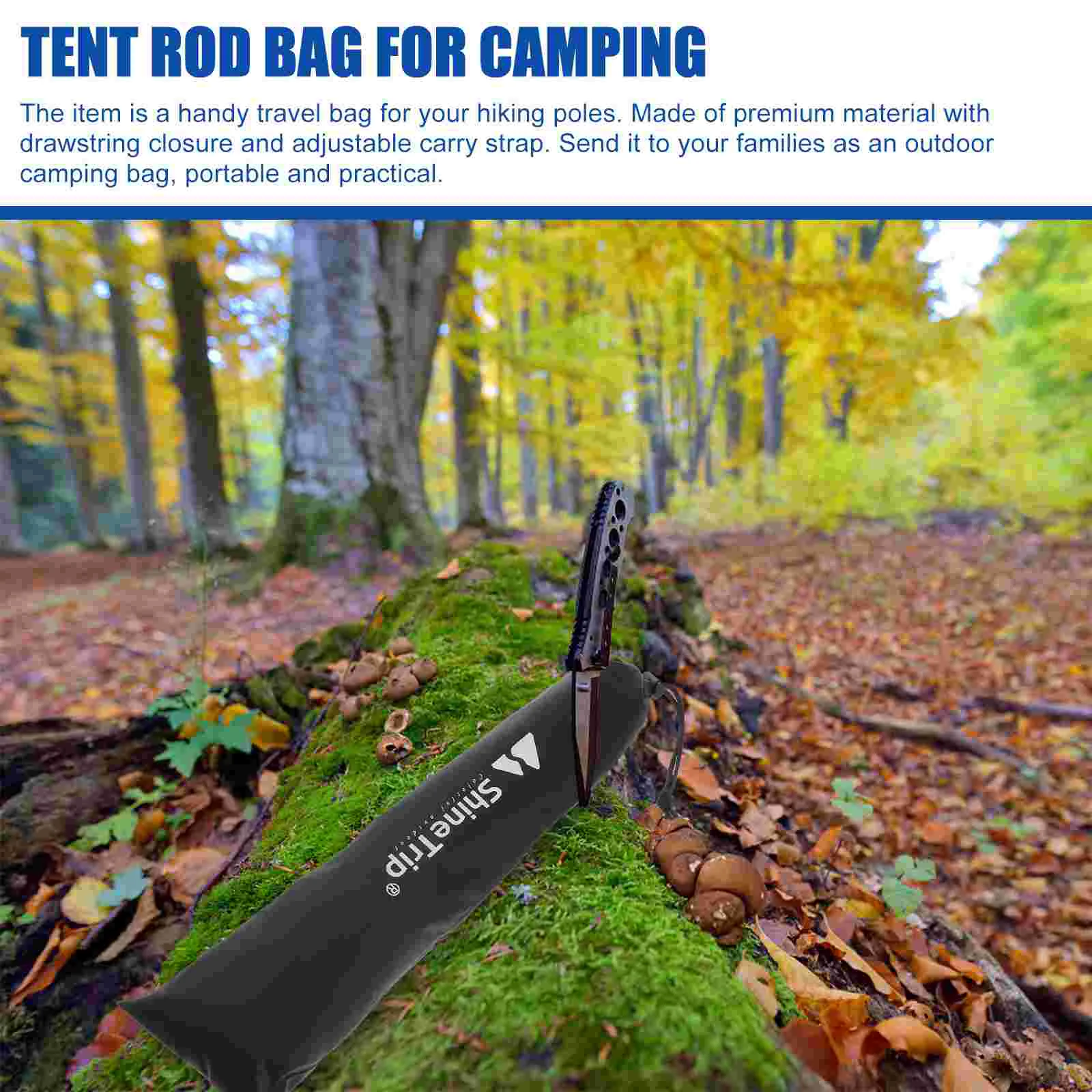 

Pole Storage Tent Rod Outdoor Stick Camping Case Portableawning Trekking Clothesline Carryingcanopy Equipment Hiking Pouch