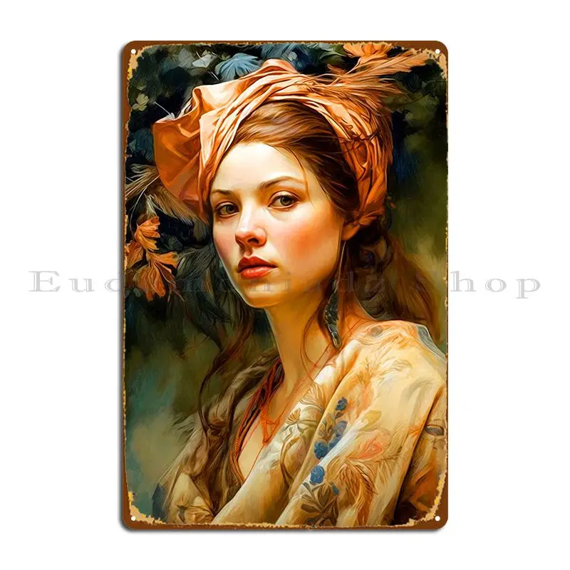 

Beautiful Woman Metal Sign Bar Club Kitchen Customize Classic Tin Sign Poster