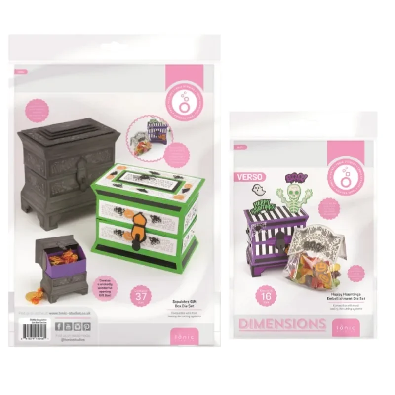 Украшение Hauntings Happy Halloween разделительная коробка металлические штампы штамп