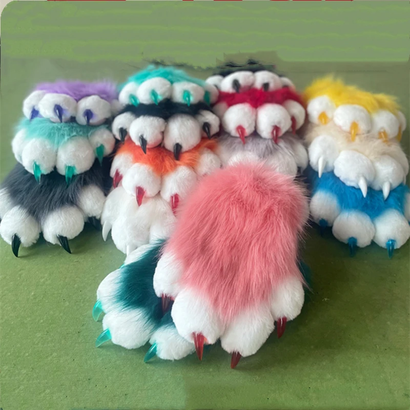 Пушистые перчатки Fandom чехол для рук кошка коготь Zhizhi пищалка чудовище косплей